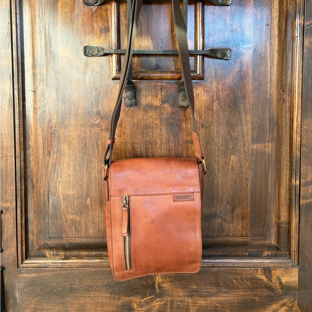 Cognac Brown PIKOLINOS Leather Crossbody (Unisex)